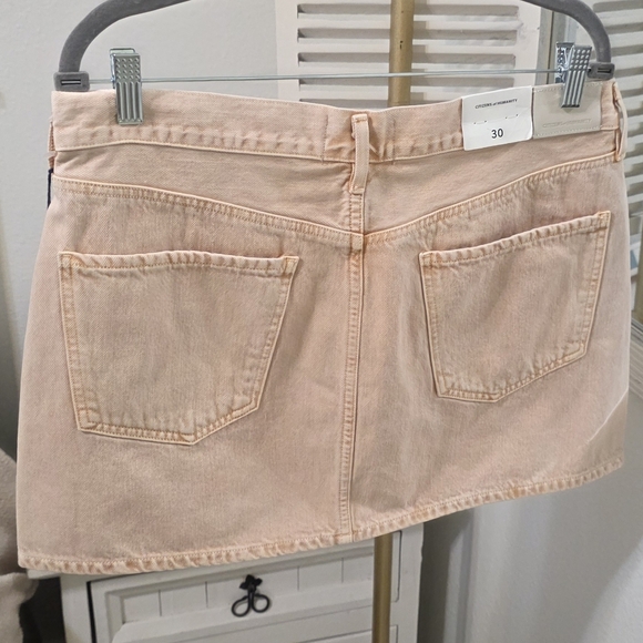 🆕️ Citizens Of Humanity Beatnik Mini Skirt in Peach Blossom - Picture 6 of 11